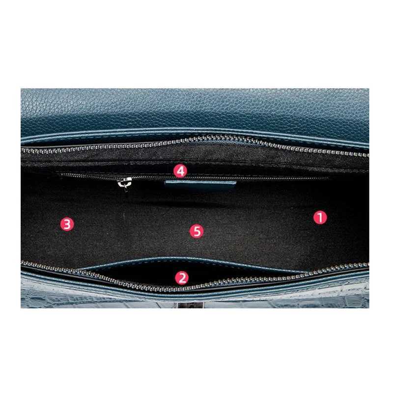 New Fashion Alligator Women Handbags Genuine Leather Ladies Shoulder Bags Female Brand Luxury Real Natural Leather Crossbody Bag Z250220