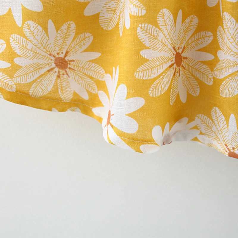 2Pcs/Set Daisy Dress For Girls Summer Sweet Bow Baby Beach Dresses Newborn Toddler Clothes 0 To 3 Years Old Children + Hat X2502201