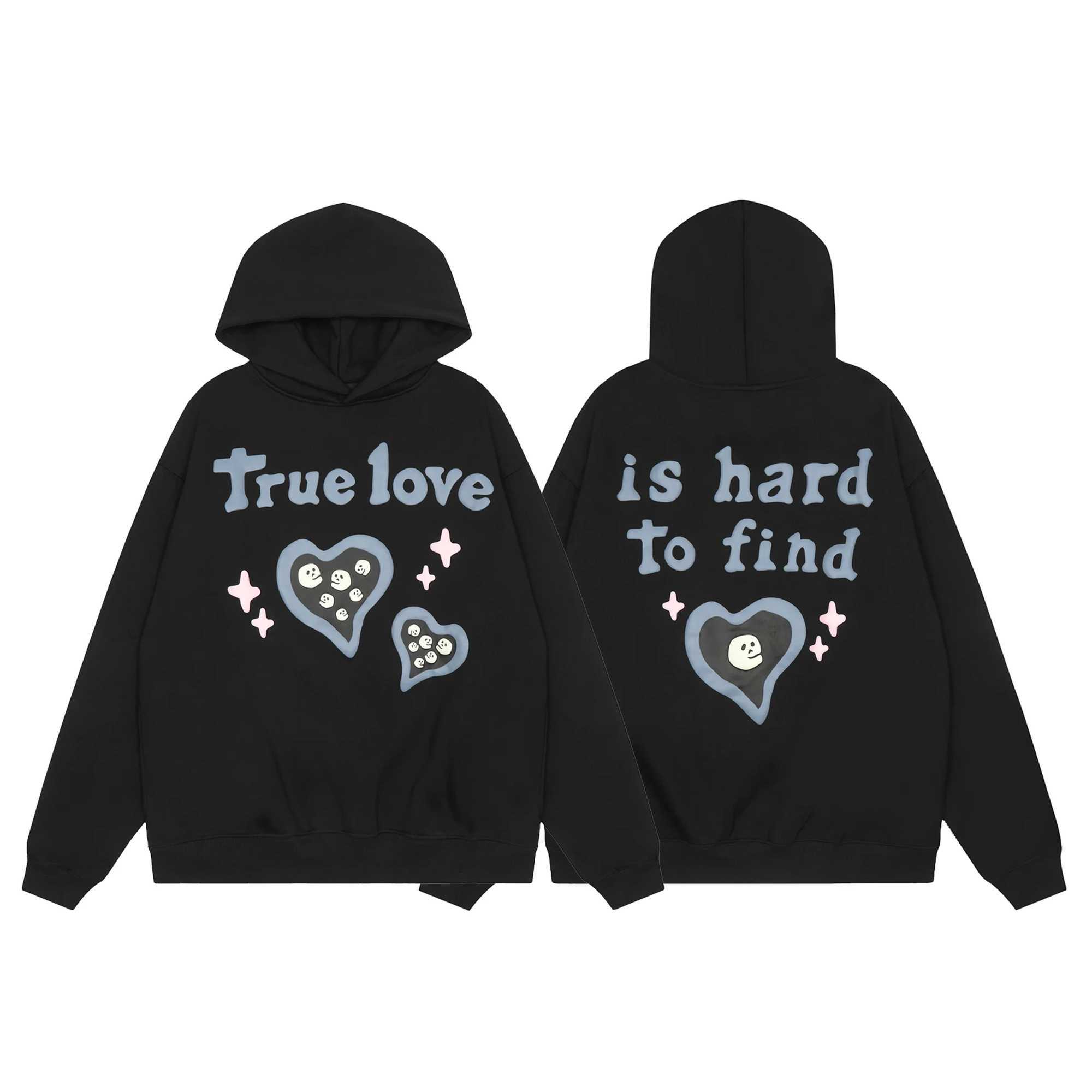 American Hip-hop Strt Wear Womens Casual Fashion Trendy Brand Printed Hoodie Autumn and Winter Flce Pure Cotton Pullover X250220