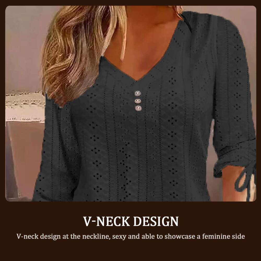 Women's Hollow Shirts Skin-Friendly Fashion Stylish Business Blouse For Casual Beach Party Night Out New