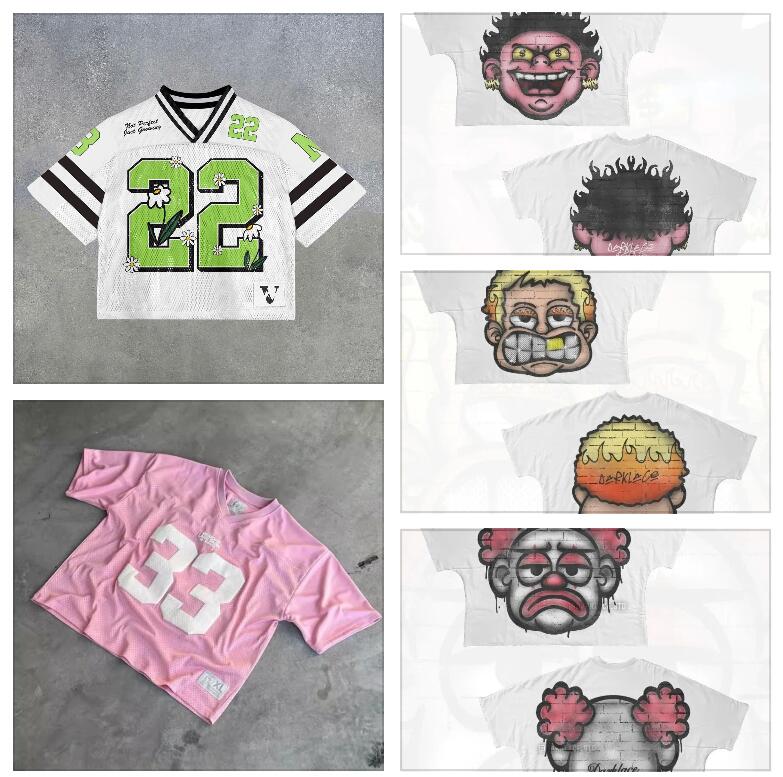 Y2K t shirt Vintage American Printed pattern Oversized T shirts Hip Hop Streetwear Harajuku Men Women Goth Short Sleeved top R250221