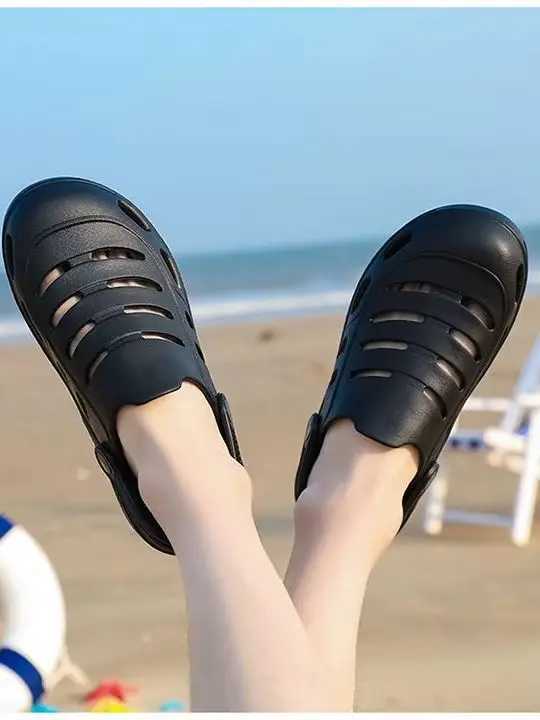 New Arrival Hollow Shoes Mens Casual Slippers Summer Sea Anti Slip Soft Outdoor Beach Shoes Breathable Sandals T250220