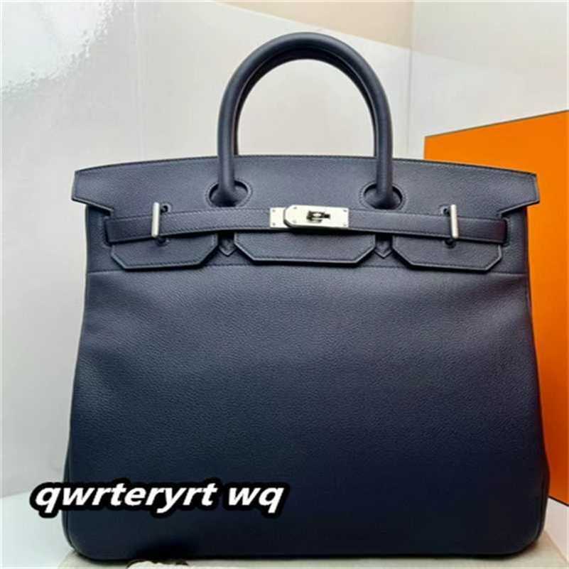 Totes Unisex Bags Hac40 Handmade 40cm 10A Cowhide Togo Leather Limited Edition Customization Large Capcity Shoulder Trendy Luggage Woqtgood UB7B