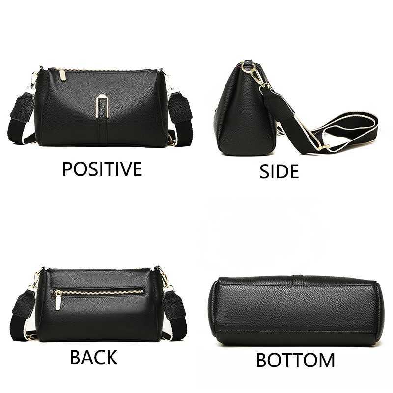 100% Genuine Leather Womens Bag Handbag 2024 Luxury Cow Leather Women Shoulder Crossbody Bag Fashion Female Messenger Phone Bag Z250220