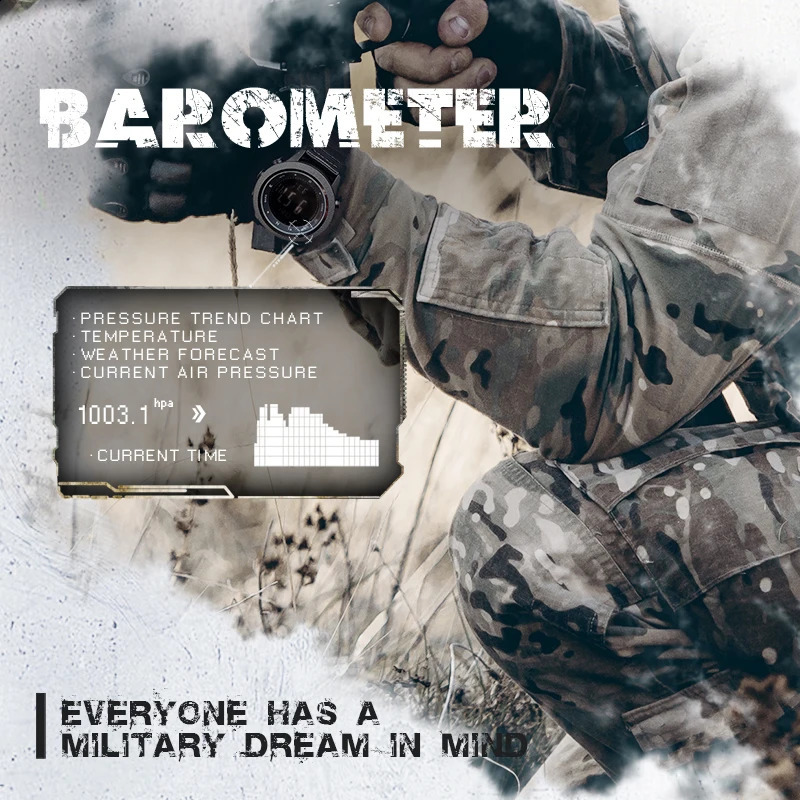 NORTH EDGE APACHE-46 Men Digital Watch Outdoor Sports Running Swimming Outdoor Sport Watches Altimeter Barometer Compass WR50M 250217