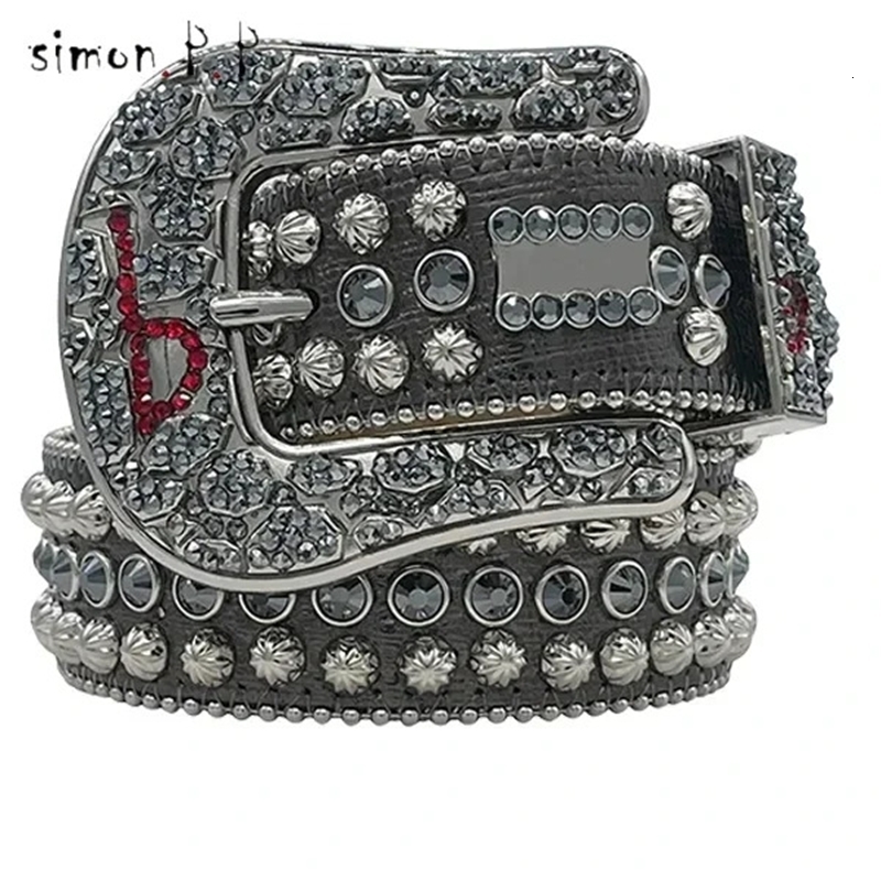Fashion Buckle Bb Belt Simon Mens and Womens er Belt The Gift of Multi-color Belt Is Available man 250221