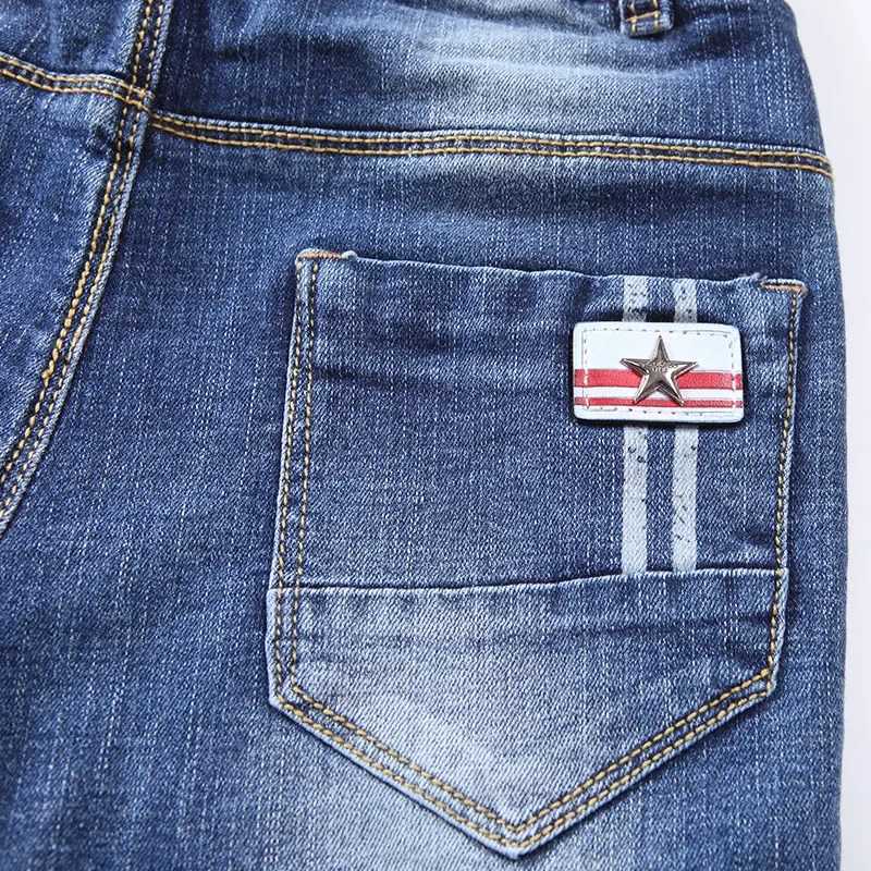 IENENS Kids Boys Jeans Fashion Clothes Classic Pants Denim Clothing Children Baby Boy Casual Bowboy Long Trousers 5-13Y Z250220