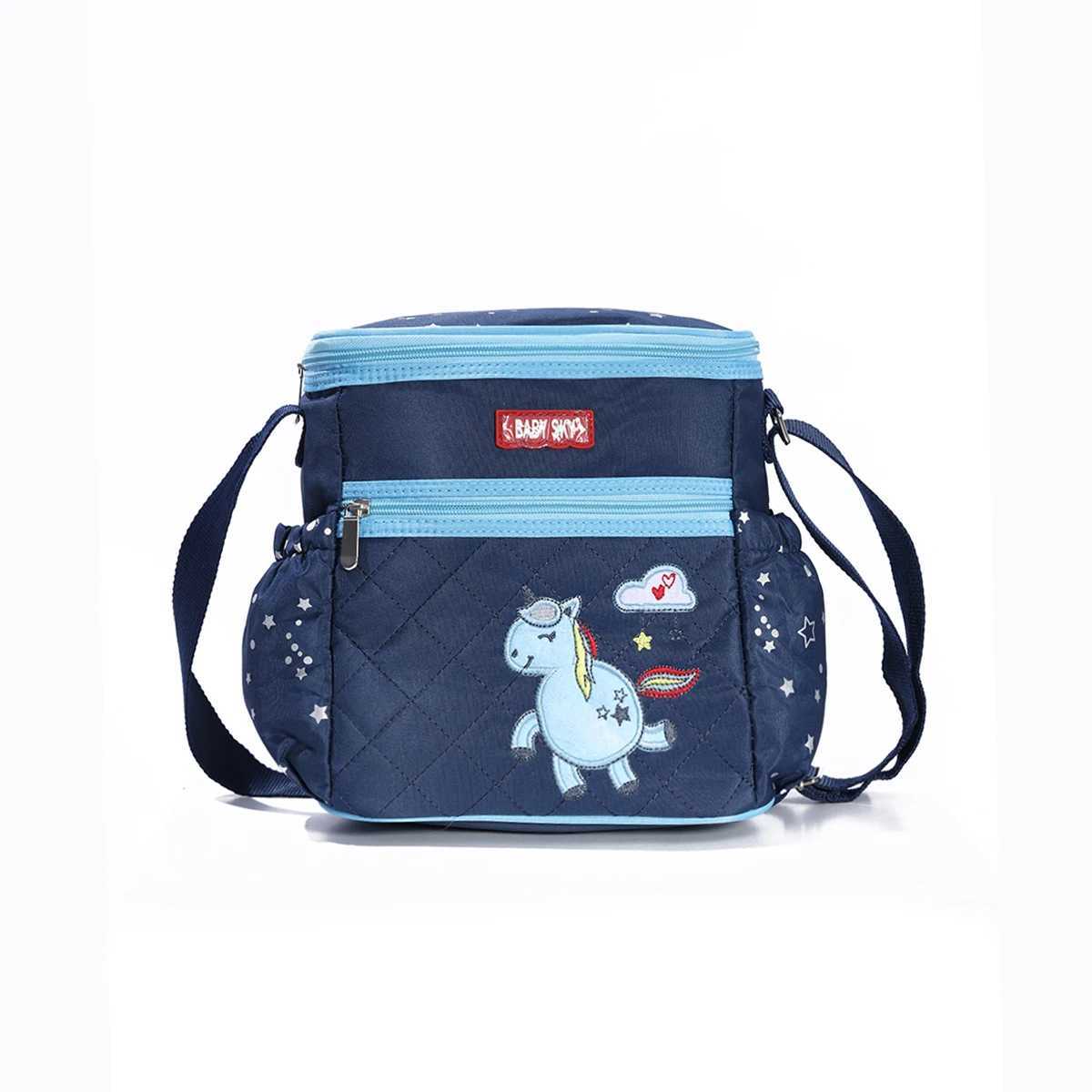 New Fashion Embroidered One Shoulder Mommy Bag Multi functional travel diagonal diaper bag Portable and lightweight mom bag X250220