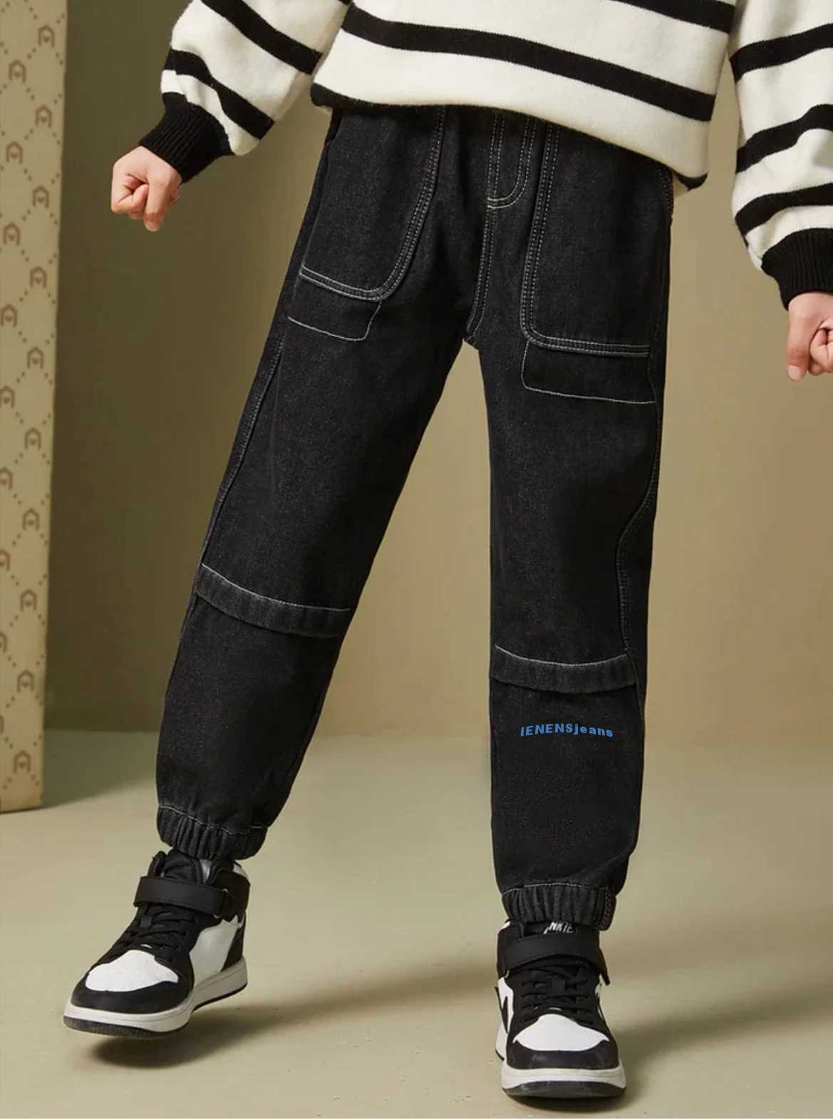 IENENS Autumn Boys Jeans Clothes Kids Cowboy Pants Children Casual Denim Clothing Bottoms Trousers Baby Boy Casual Soft Jean Z250220