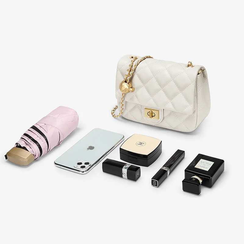 Golf Xiaoxiangfeng Lingge Chain Womens Bag Fashion Single Shoulder Cross Body Bag Versatile Small Square Bag Z250220