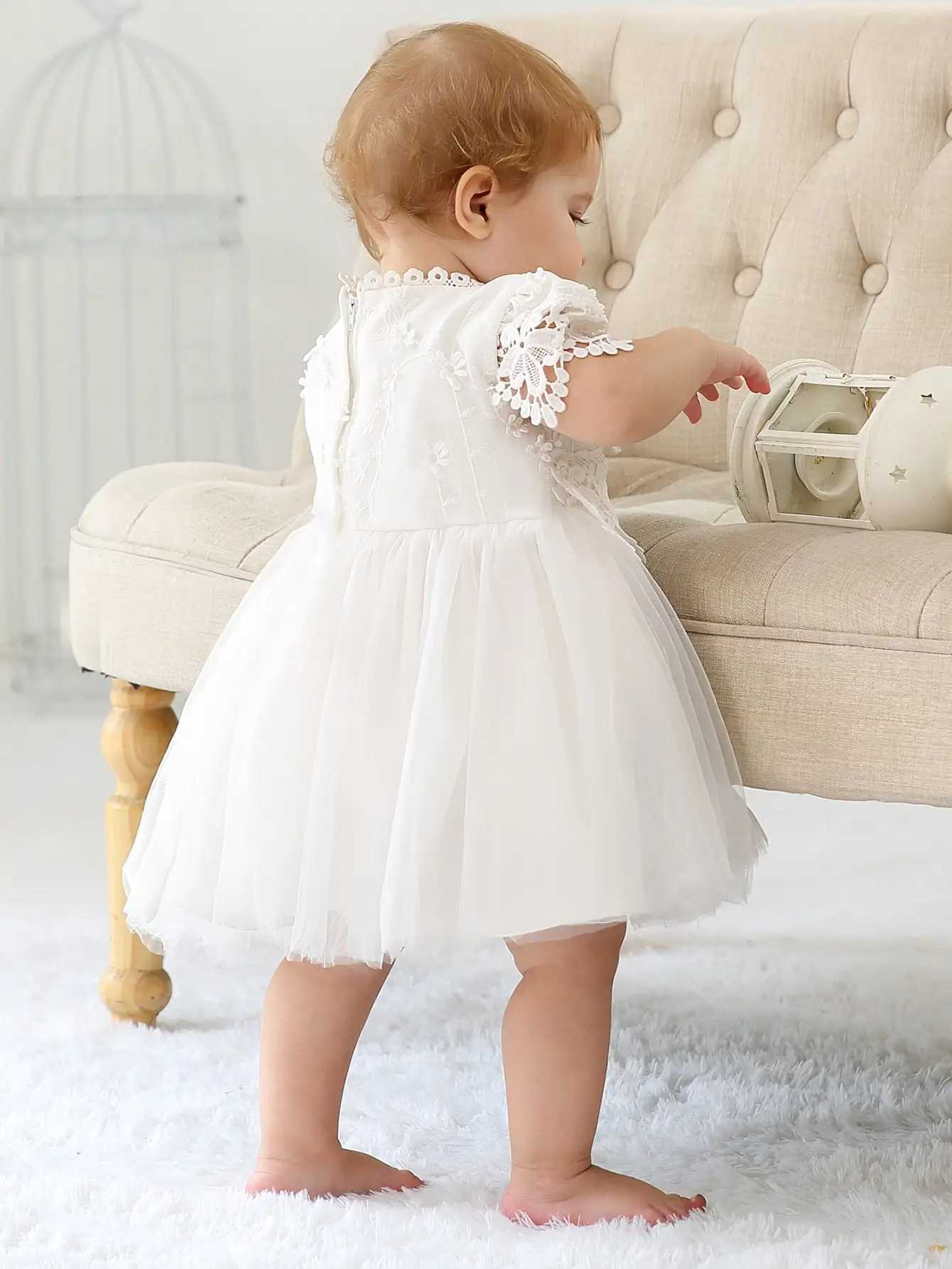 Christening Gowns Baby Christening Dress Birthday Outfit for Baby Girls 3 Months Baby Dress X250220