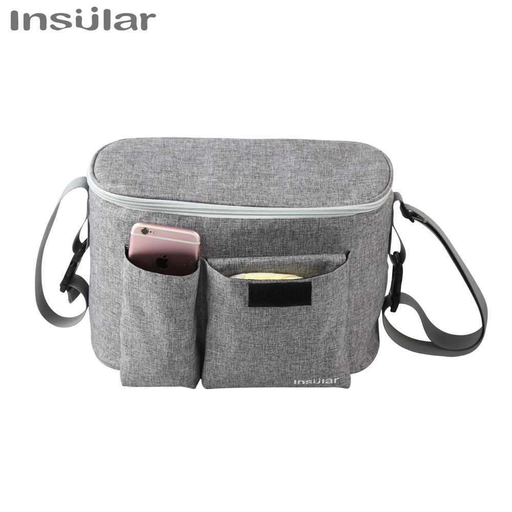 Baby stroller bag diaper mummy bag hanging basket storage basket travel stroller accessories X250220
