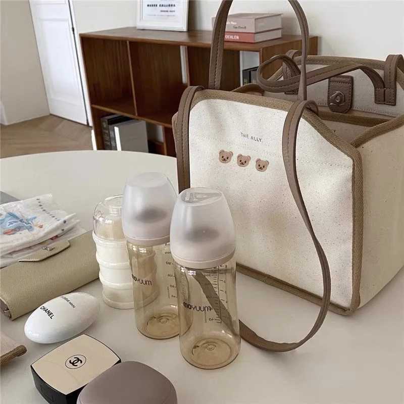 Canvas Mommy Shoulder Bag Baby Nappy Bags for Newborn Diaper Organizer Pouch Babies Accessories Stroller Tote Bag Mom Handbags X250220