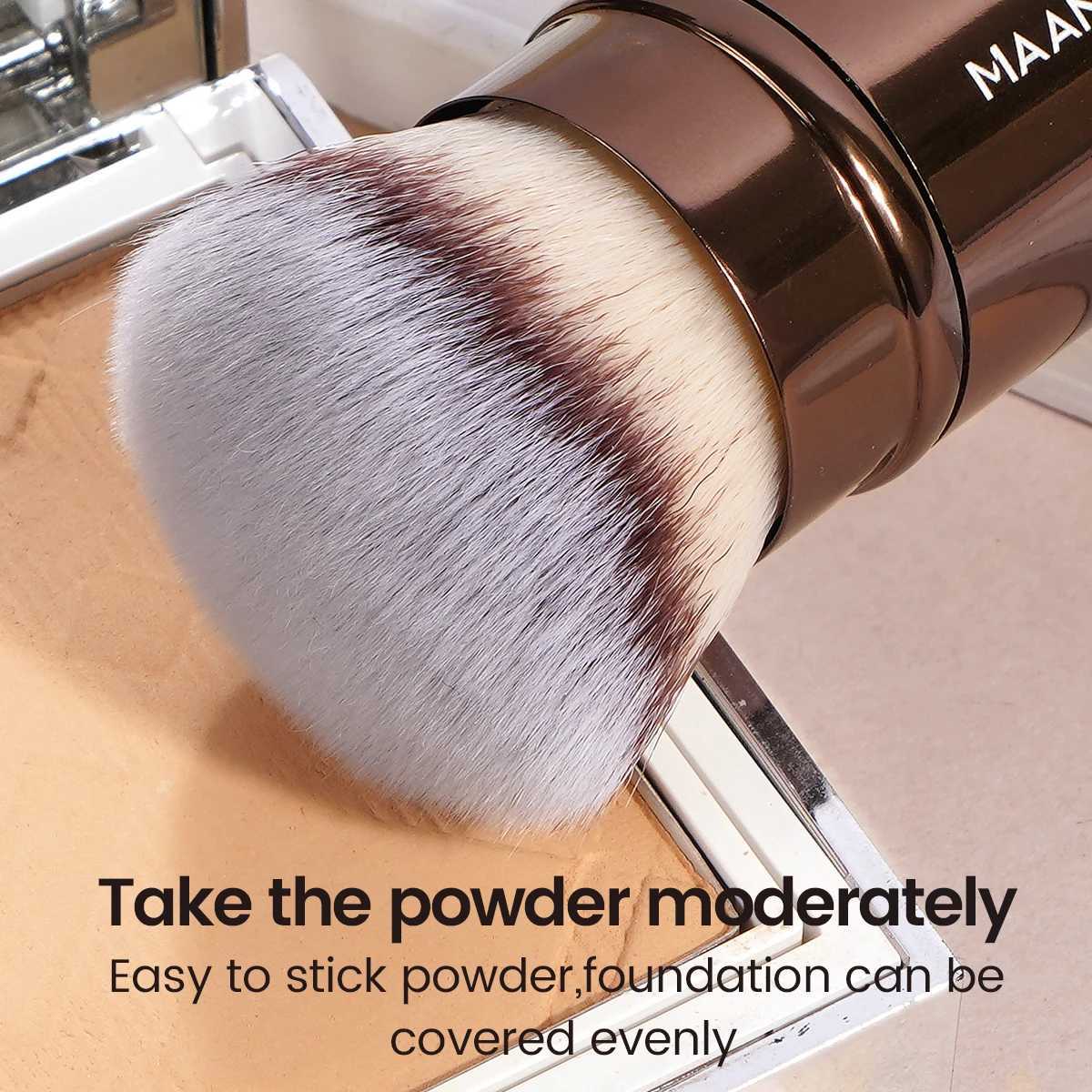 MAANGE makeup brush double head foundation make-up powder concealer brown makeup brush soft fiber hair cosmetics beauty tool W250221