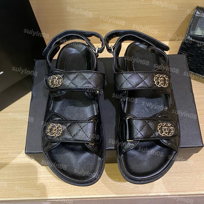 Designer Women sandale Calfskin Dad shoes Sandals Quilted Designer Sandles Shoes Platform Flats Low Heel Wedge Diamond Buckle Sandal Slip On Ankle Strap Flip Flop 99