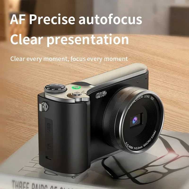Digital Photography Camera 4K 64MP 16X Digital Zoom Vlog Video Recorder 180 Flip Screen for YouTube Ins Selfile Web Cam RENEAR Z250220