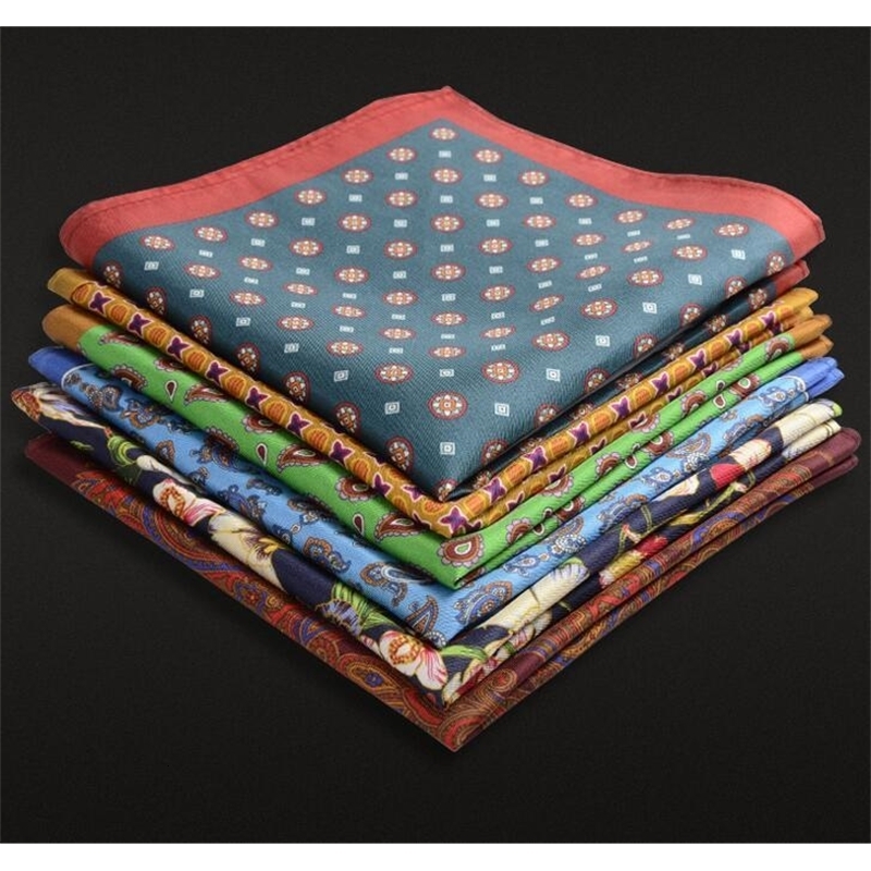 Men Silk Pocket Square British style Suit Chest Flower Wedding Fashion Business Formal 250221