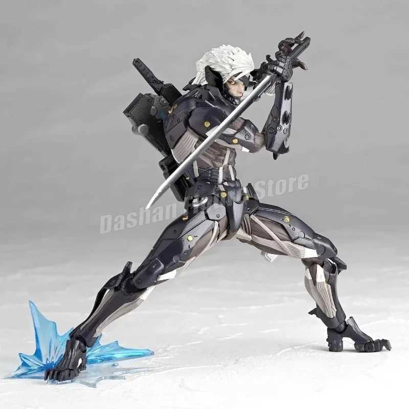 Kaiyodo Revoltech Metal Gear Solid Raiden Action Figure PVC Movable Model #140 Collection 15cm Solid Snake Jack Figurine Toys T250220