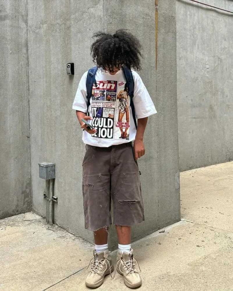 Hip hop trend oversized printed short sleeve T-shirt Men Y2k Summer cotton Harajuku Gothic top Casual couple oversized shirt W250220