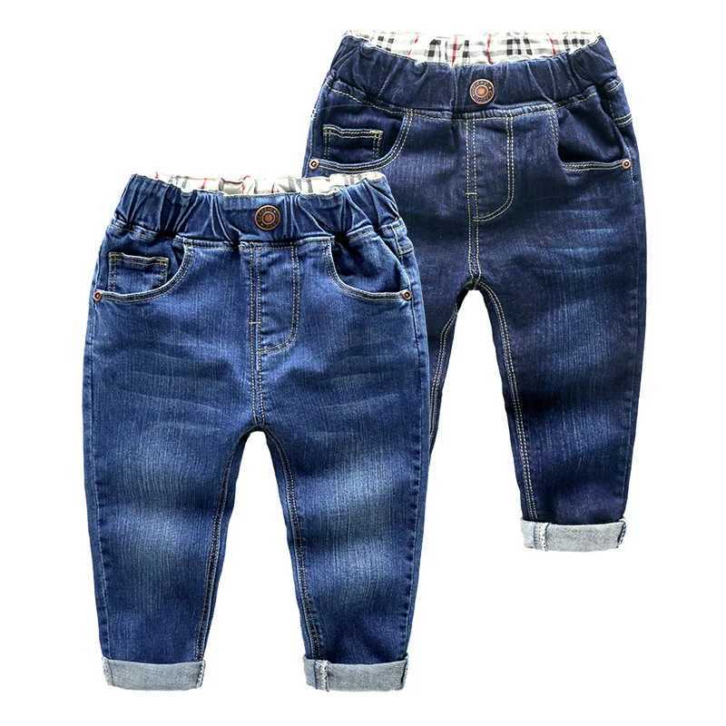 Mens jeans childrens jeans fashionable elastic waist childrens clothing Z250220