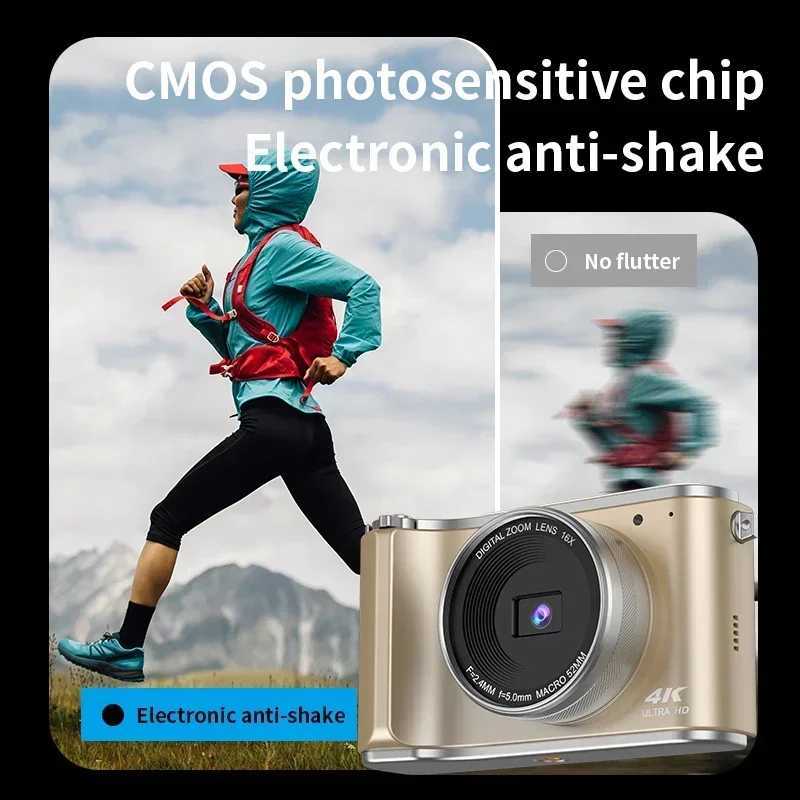 Digital Photography Camera 4K 64MP 16X Digital Zoom Vlog Video Recorder 180 Flip Screen for YouTube Ins Selfile Web Cam RENEAR Z250220