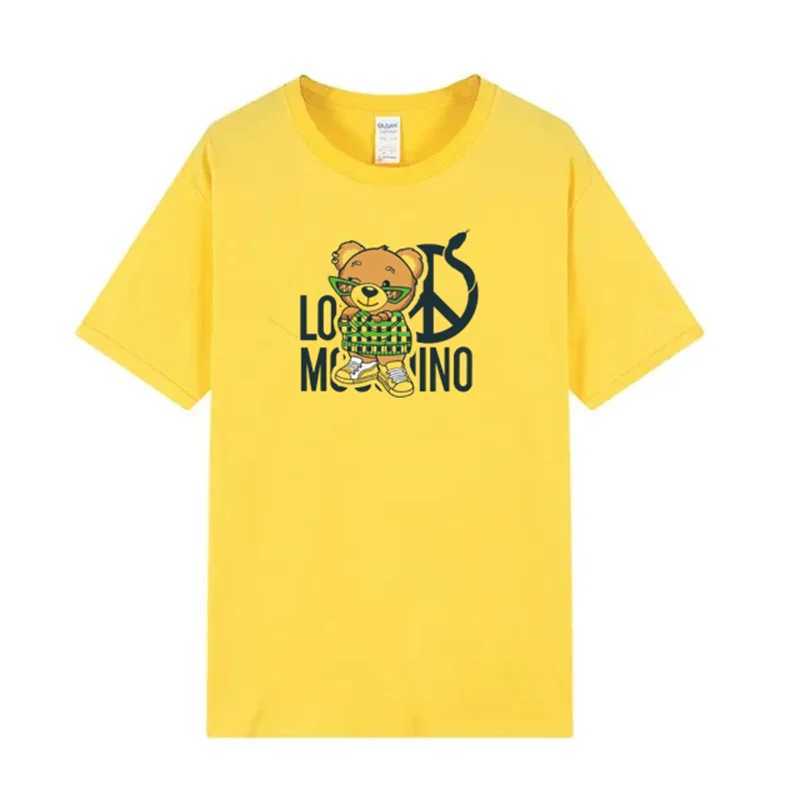 2025Short sleeve cotton T-shirt for men and women casual and fun clothing oversized stylish summer new 2025 W250220