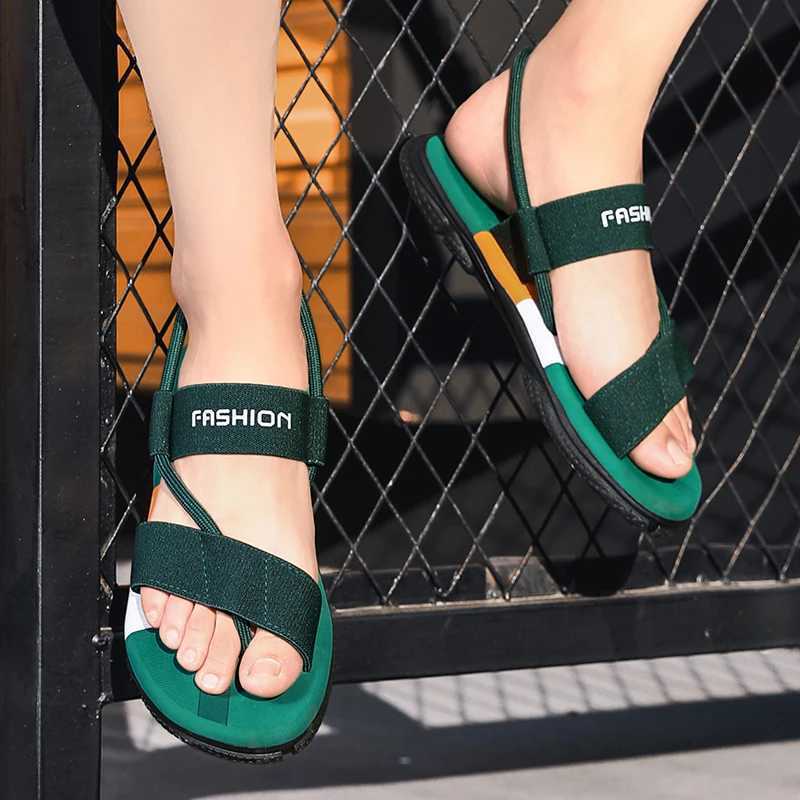 New Arrival New Style Sandals For Men Mens Casual Slipper Beach Slip-on Wear-resistant Outdoor Sole Shoes Trendy All-match Male Footwear T250220