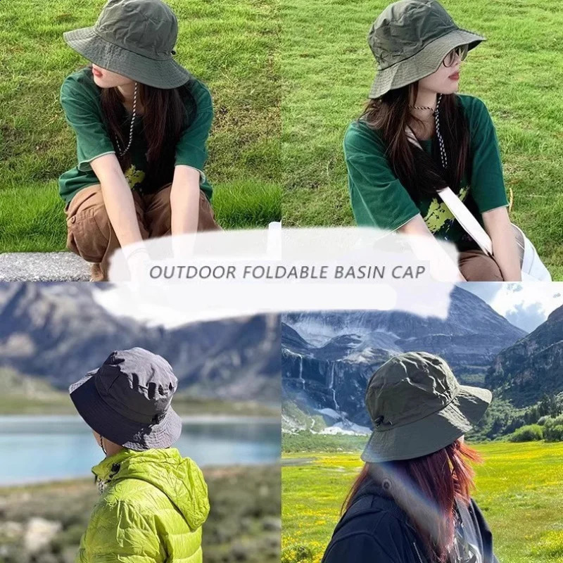 Summer Fishing Caps Men Women Detachable Hats Sun Protection Waterproof Cool Outdoor Activities Hat Quick Drying Breathable Cap 250210