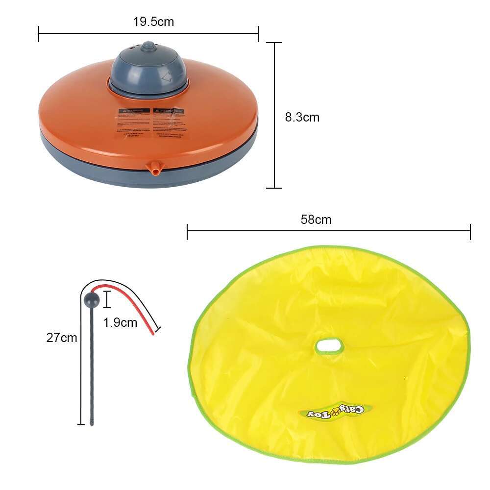 4 Speeds Motion Undercover Mouse Fabric Moving Feather Interactive Pet For Kitty Automatic Electric Cat Toy Plate