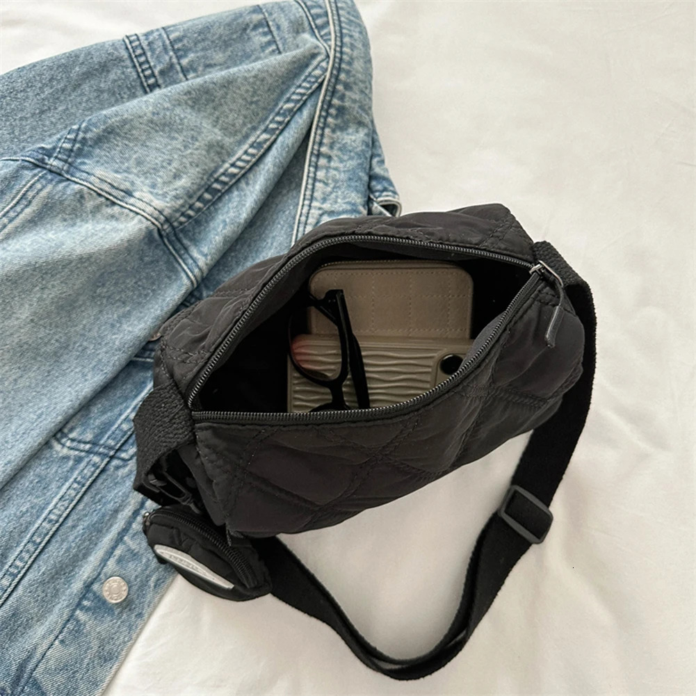 Embroidery Diamond Lattice Womens Handbags ner Shoulder Cross Body Bags Female Handbag with Coin Purse 250218