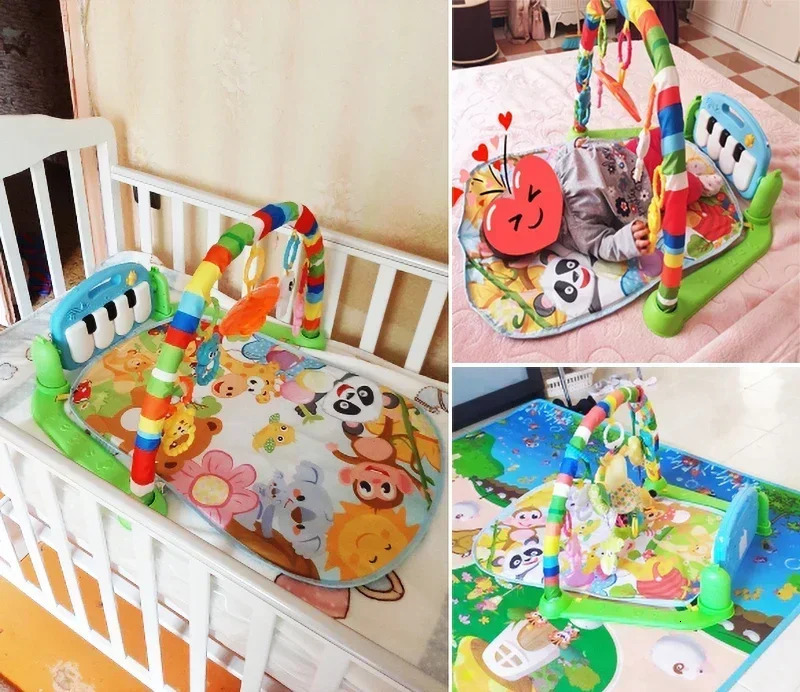 Baby Activity Gym Rack Early Education 036 Months Toy Gifts Musical born Piano Keyboard Crawling Blanket Pedal Play Mat w250221