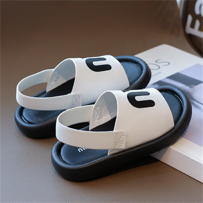 Slipper Kids Sandals for Boys Girls - Soft Sole Non-Slip Walking Shoes for Toddlers Babies - Beach Summer 2024 S25326