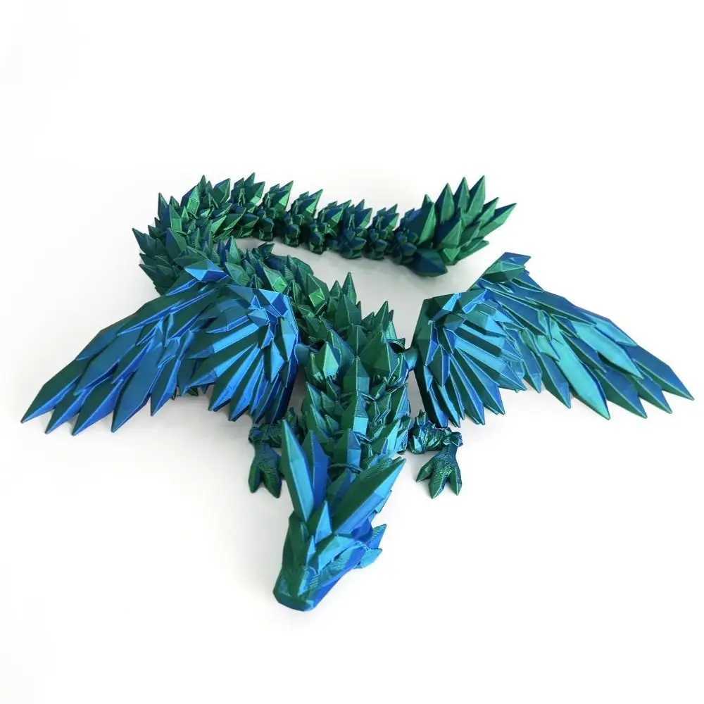 3D Restic Dragon Statue Rotatable Articulated For Landscaping Decoration Printed Figures Animals Kid Gifts Free shipping
