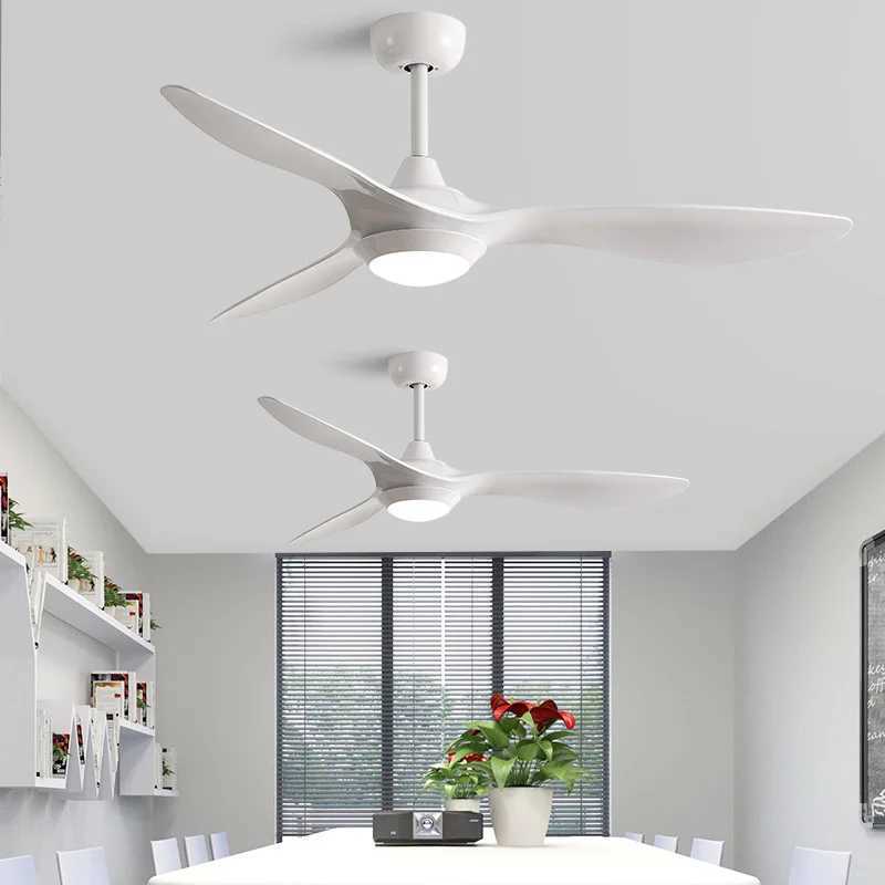 52 Inch Ceiling Fan Industrial Vintage ABS Ventilator With Light Remote Control for Commercial Home Bedroom Coffee Shop Decorate Z250220