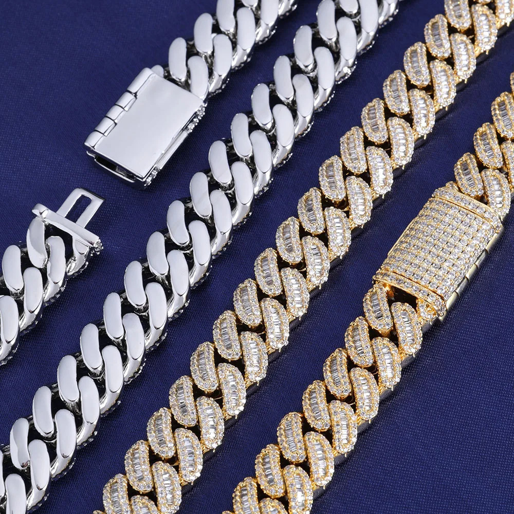 12MM Cuban Link Chain Bracelet for Men Women Zircon Paved Iced Out Bling Miami Cuban Bracelet Hip Hop Jewelry 250221