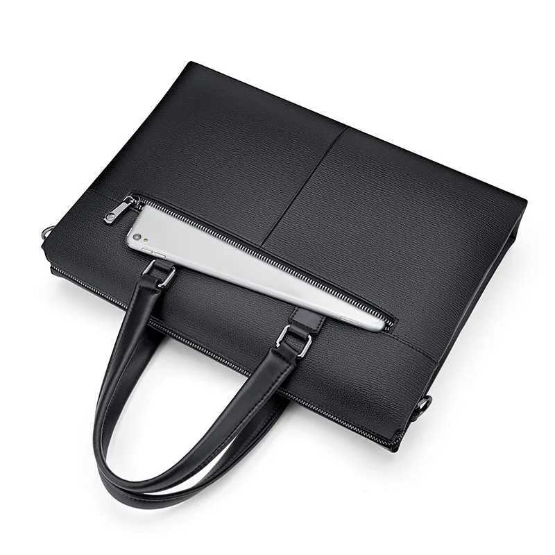 WILLIAM Men Briefcase High Quality Business Famous Brand Genuine Leather Shoulder Messenger Bags Office 14 inch Laptop bag Z250220
