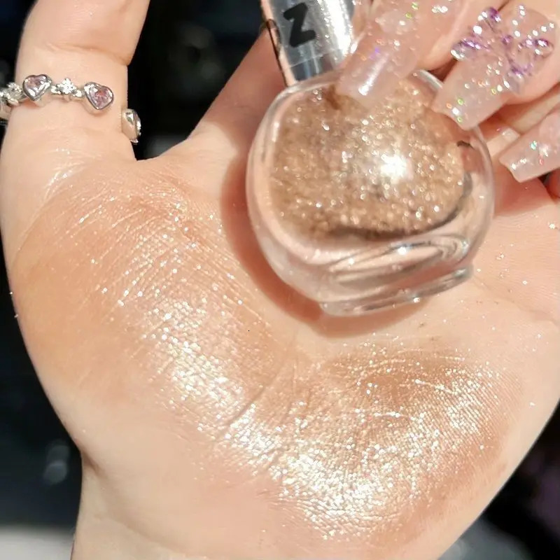 Highlighter Powder Spray Diamond Body Liquid Highlight High Gloss Glitter For Face Body Makeup Shimmer Sparkle Powder Cosmetics 250221