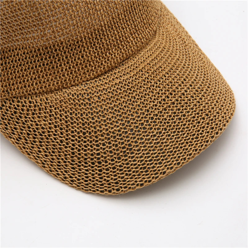 Straw Hat Woman Outdoor Casual Sun Hats Sunscreen Summer Baseball Cap adjustable Fashion Solid color Anti-UV cap 250221