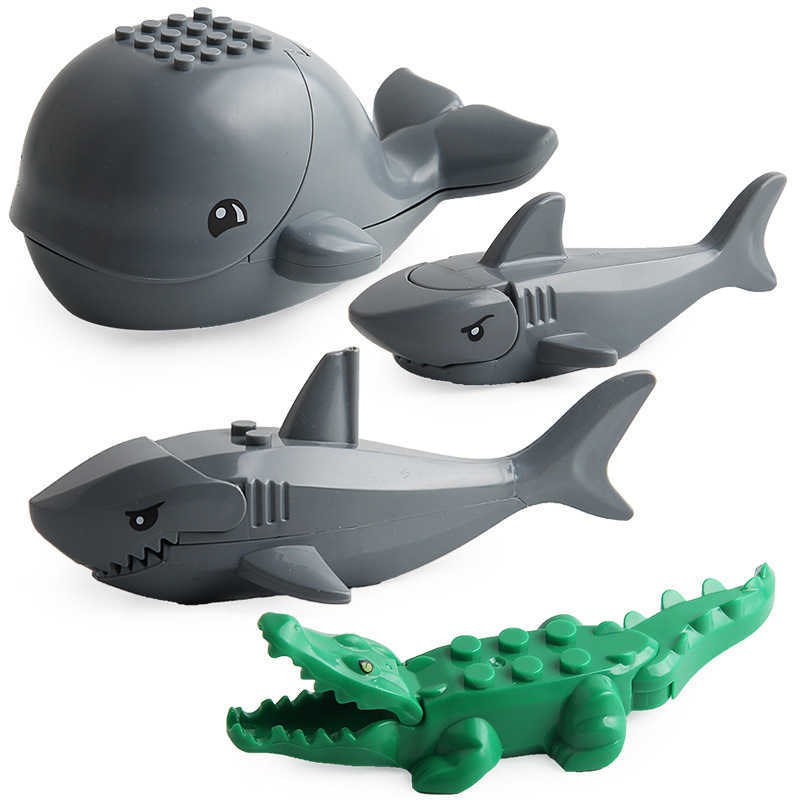 cartoon blocks for export zoo small particle animal building block model assembly DIY early education toys aa891