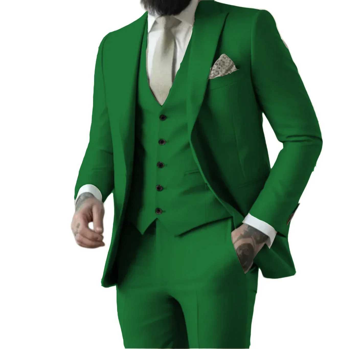 Male Suit3 Pieces Blazer Vest and Pants SetMens Designer Clothesthree-piece Groom SuitMens Suit for WeddingXJ250222