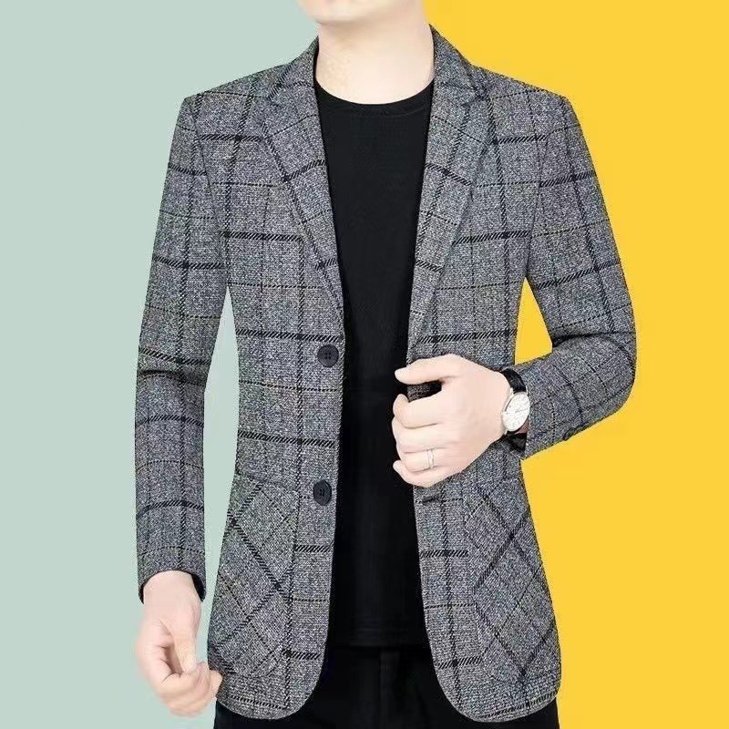 T222Elegant Men's Seasonal Business Suit Jackets - Perfect for Midlife Professionals