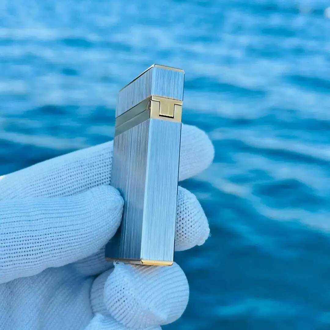 Gas Lighter Bright Sound Brushed Smoking Gadgets Metal Brass Best Choice Gift Dupont For Men R Collection