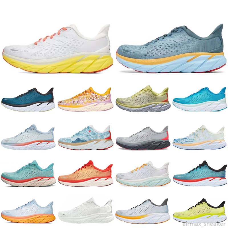 Bondi Clifton 9 Cliftons Casual Shoes Harbor Mist Black White Carbon X 2 Free People Designer Athletic Bondis 8 Mens Women Trainers Sports