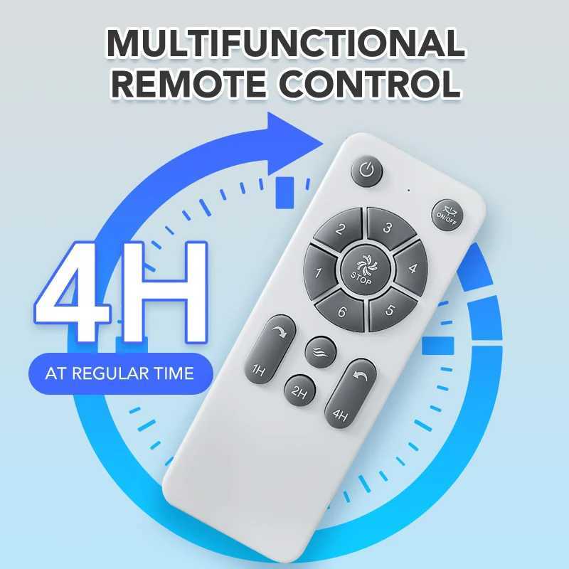 52 Inch Ceiling Fan Industrial Vintage ABS Ventilator With Light Remote Control for Commercial Home Bedroom Coffee Shop Decorate Z250220