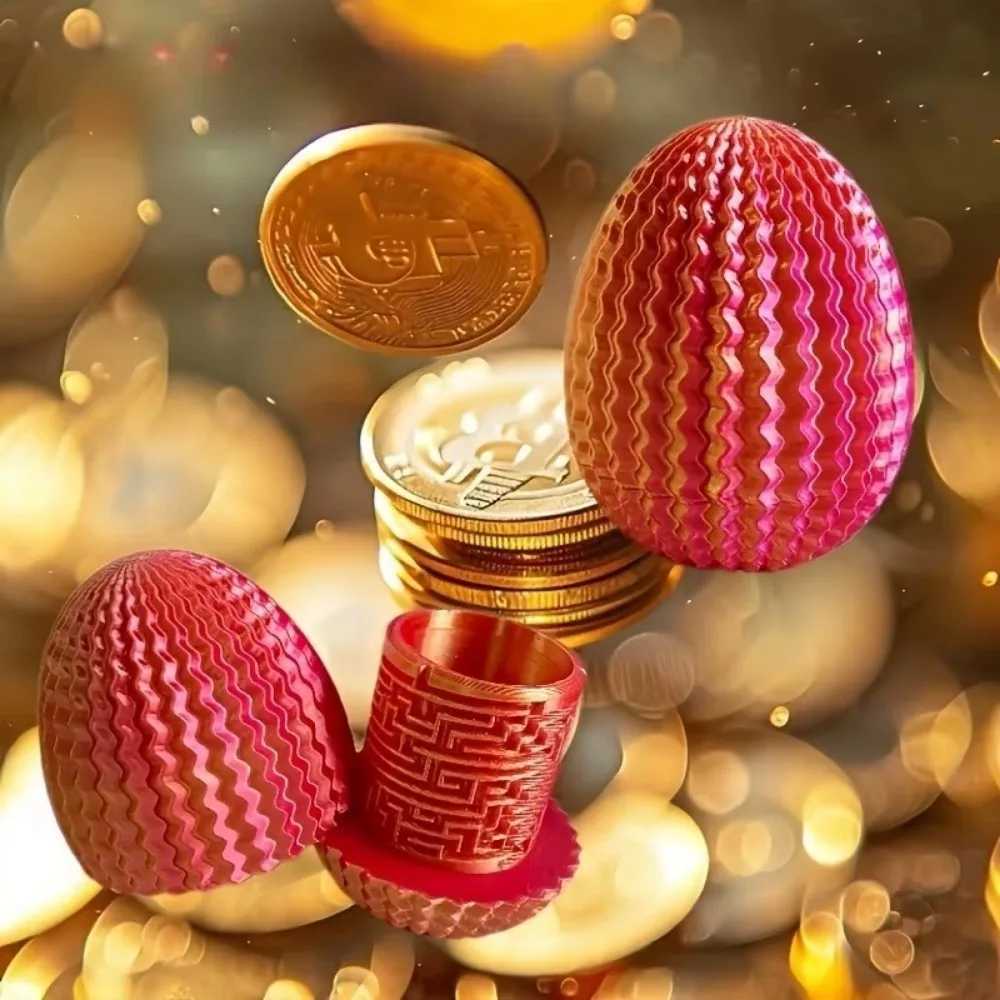 3D Printed Interactive Creative Money Maze Dragon Egg Gift Decorate Unlock Storage Box for Birthdays Free shipping