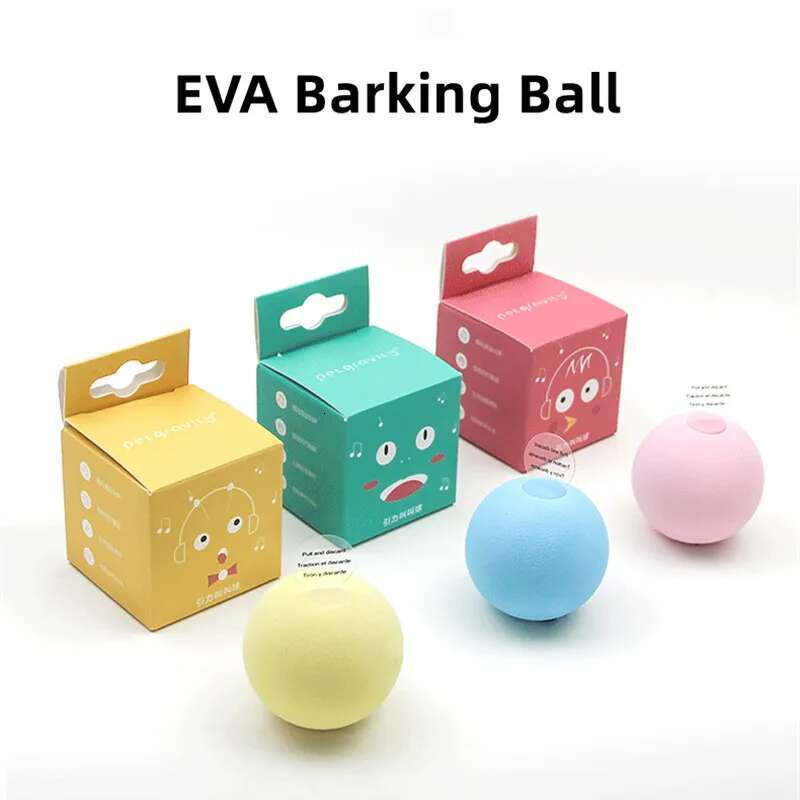 Sound Frogs Birds Chirping Crickets EVA Balls Rolg Cat Plush Soft Self-Heeg Teaser Toys Pet Accessories