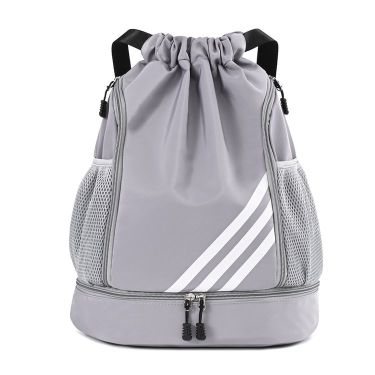 Outdoor solid color lightweight wet and dry separation hiking backpack