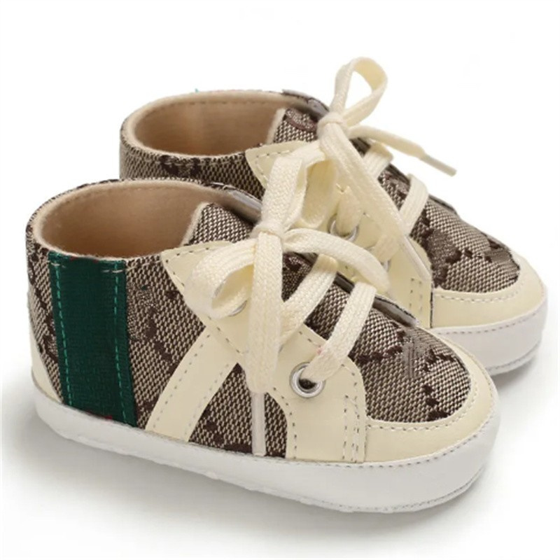 Designer Newborn Baby Shoes Classic Kids Sports Shoe Casual Sneakers Soft Sole Prewalker Toddler infants First Walkers