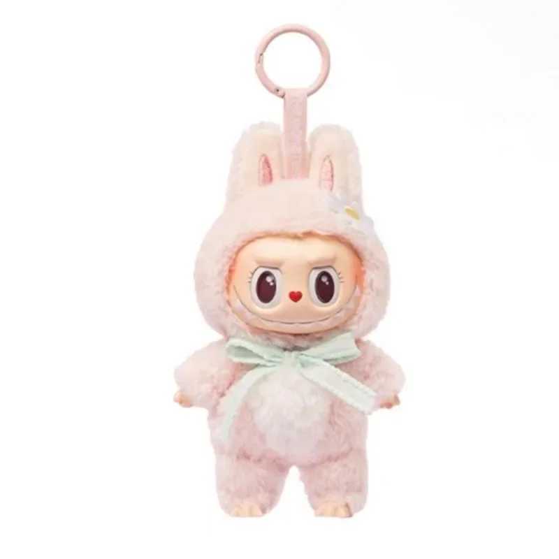 Plush Dolls Pop Mart 17cm Pumpkin Cloth Mysterious Blind Box Heart Beat Macaron Series Doll Pumpkin Cloth Plush Backpack Pendant Toy Xmas Gift H250221