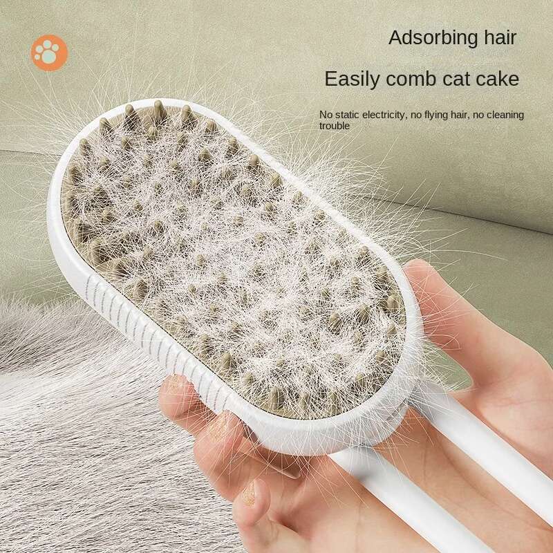 Steam Steamy Dog Brush 3 in 1 Electric Spray Cat Brushes for Massage Pet Grooming Comb Hair Removal Combs